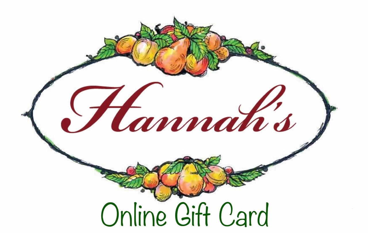 Hannah’s Gift Card