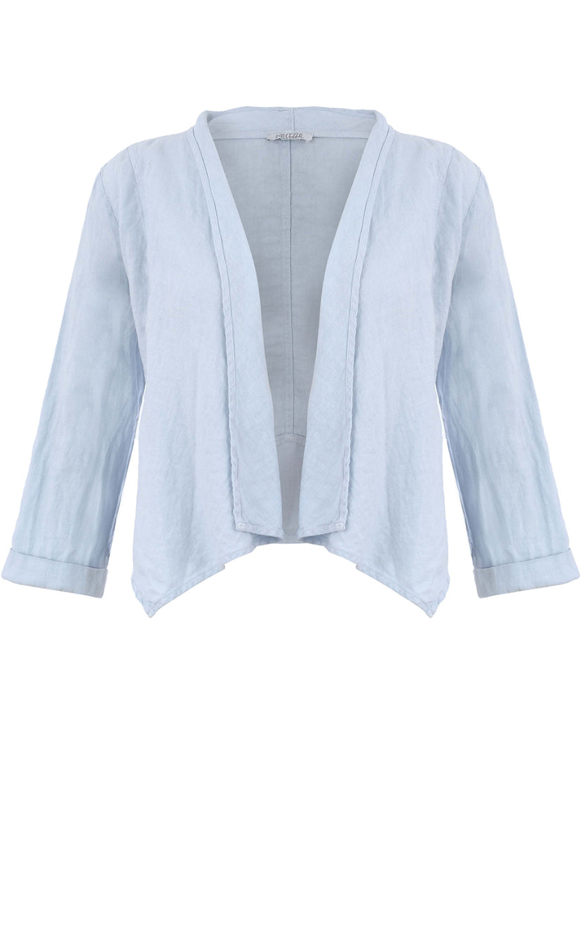 Hannahs Of Erin- Erin Ontario-Dolcezza 3/4 Sleeve Cropped Bolero-Style Lightweight Open Front Jacket [25233]

Effortlessly Chic: Relaxed-fit, cropped bolero-style open-front jacket by Dolcezza
Lightweight & Breathable: Ideal for year-round layering
3/4 Sleeves: Stylish cuff detail adds a polished touch
Minimalist Design: Offers a casual yet refined look