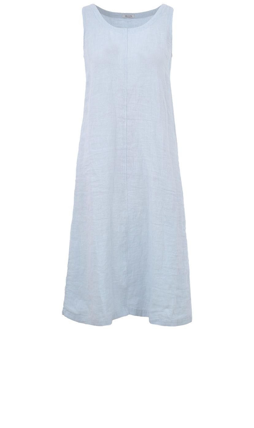 Hannahs Of Erin- Erin Ontario-Dolcezza A-Line Midi Dress | Sleeveless Linen Dress- Sky Style#25234
100% linen fabric
A-line silhouette fit
Sleeveless design for warm weather comfort
Round-neck design for a classic, timeless look
Side pockets for added convenience and style
Plain pattern for a refined, elegant touch
Perfect for casual summer outings, beach days, and picnics
Style Tip: Pair with sandals, espadrilles, or layer with a denim jacket for cooler evenings.