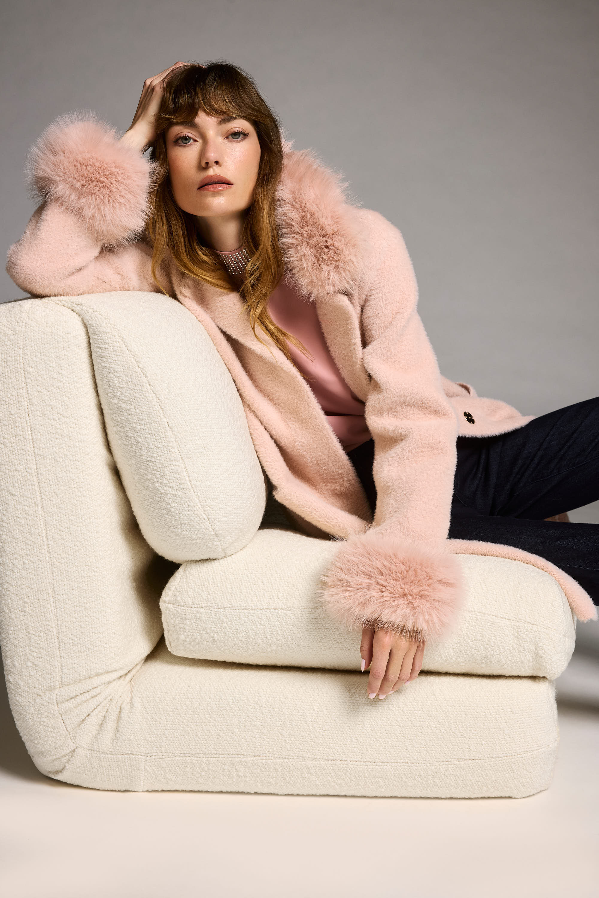 NINA RICCI コート Faux fur coat 945613 NINA RICCI コート Faux fur coat 945613