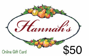 Hannah's of Erin Gift Card