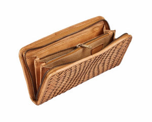 5001 Milo PAOLINA WOVEN LEATHER WALLET
